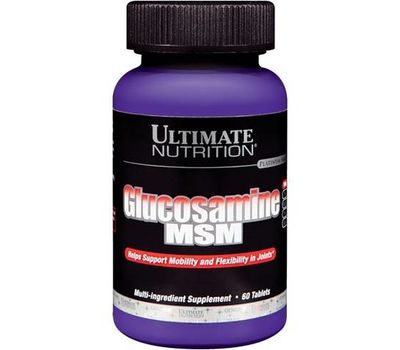  Средство для суставов и связок Ultimate Nutrition Glucosamine & MSM (60 таб), фото 1 